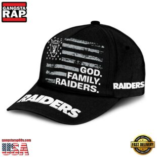 NFL Las Vegas Raiders American Flag Classic Cap