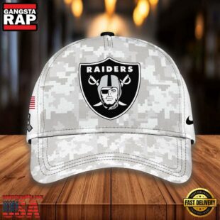 NFL Las Vegas Raiders Camo 2024 Salute to Service Baseball Cap