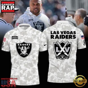 NFL Las Vegas Raiders Camo 2024 Salute to Service Polo Shirt