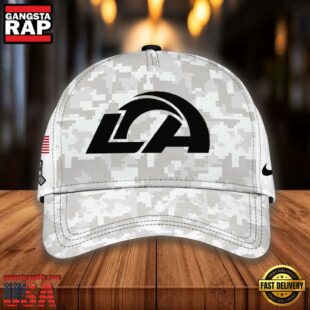 NFL Los Angeles Rams Camo 2024 Salute to Service Baseball Cap