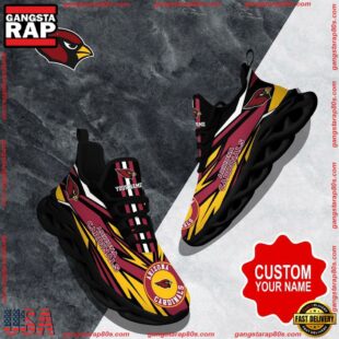 NFL Max Soul Shoes, Arizona Cardinals Clunky Shoes Custom Custom Name Football