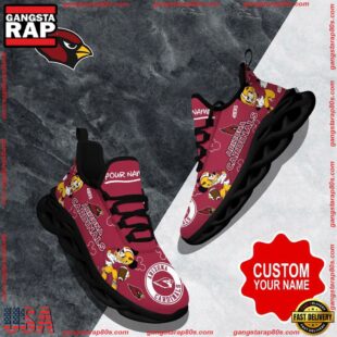 NFL Max Soul Shoes, Arizona Cardinals Clunky Shoes Custom Name For Fans Christmas