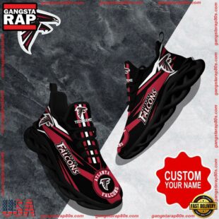 NFL Max Soul Shoes, Atlanta Falcons Clunky Shoes Custom Custom Name Football