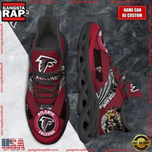 NFL Max Soul Shoes, Atlanta Falcons Clunky Shoes Custom For Fans