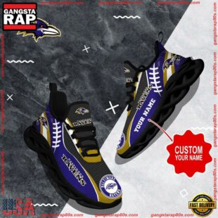 NFL Max Soul Shoes, Baltimore Ravens Shoes Custom Nfl Sport Loves