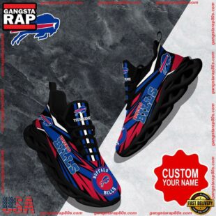 NFL Max Soul Shoes, Buffalo Bills Clunky Shoes Custom Custom Name Football