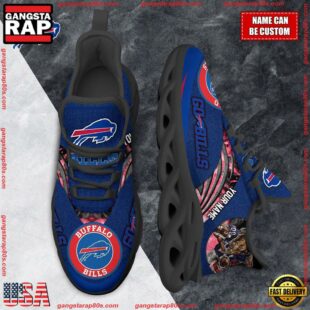 NFL Max Soul Shoes, Buffalo Bills Clunky Shoes Custom For Fans