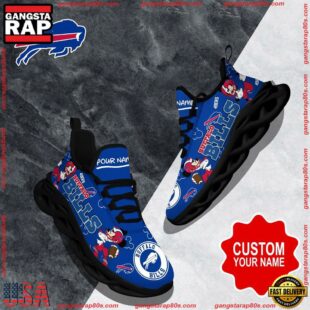 NFL Max Soul Shoes, Buffalo Bills Clunky Shoes Custom Name For Fans Christmas