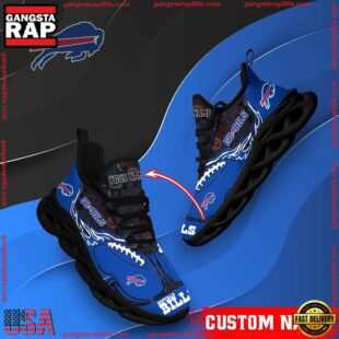 NFL Max Soul Shoes, Buffalo Bills Clunky Shoes Custom Name