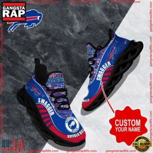 NFL Max Soul Shoes, Buffalo Bills Clunky Shoes Sport Custom Name Football