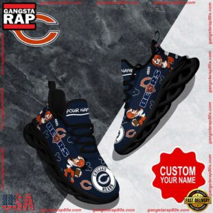 NFL Max Soul Shoes, Chicago Bears Clunky Shoes Custom Name For Fans Christmas