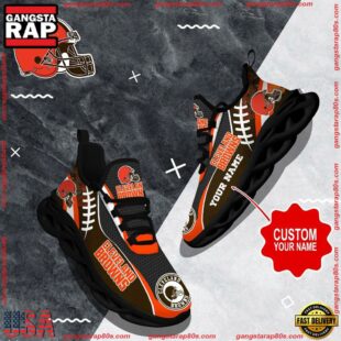 NFL Max Soul Shoes, Cleveland Browns Shoes Custom Nfl Sport Loves