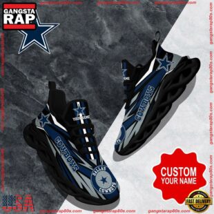 NFL Max Soul Shoes, Dallas Cowboys Clunky Shoes Custom Custom Name Football