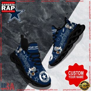 NFL Max Soul Shoes, Dallas Cowboys Clunky Shoes Custom Name For Fans Christmas