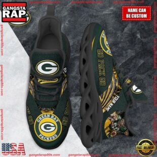 NFL Max Soul Shoes, Green Bay Packers Clunky Shoes Custom For Fans