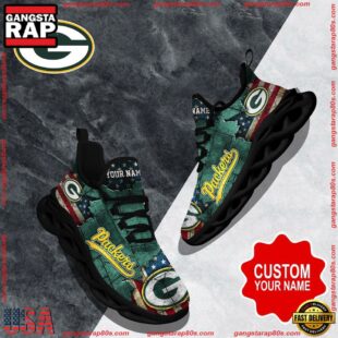 NFL Max Soul Shoes, Green Bay Packers Clunky Shoes Custom Gift Women And Men