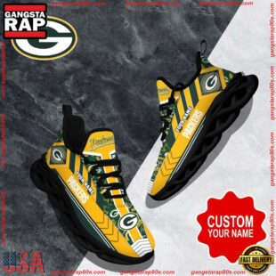 NFL Max Soul Shoes, Green Bay Packers Clunky Shoes Logo Custom Name Nfl