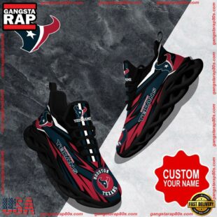 NFL Max Soul Shoes, Houston Texans Clunky Shoes Custom Custom Name Football