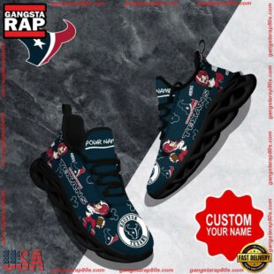 NFL Max Soul Shoes, Houston Texans Clunky Shoes Custom Name For Fans Christmas