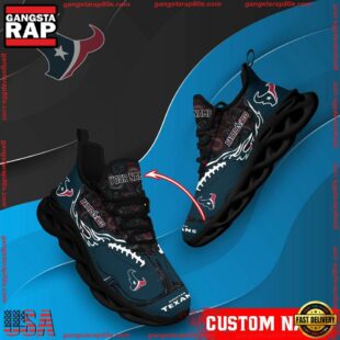 NFL Max Soul Shoes, Houston Texans Clunky Shoes Custom Name