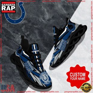 NFL Max Soul Shoes, Indianapolis Colts Clunky Shoes Custom Custom Name Football