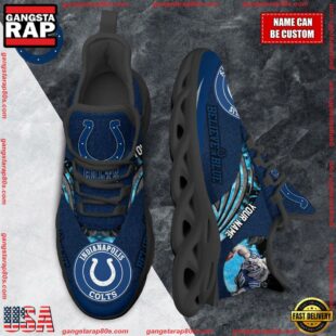 NFL Max Soul Shoes, Indianapolis Colts Clunky Shoes Custom For Fans