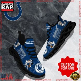 NFL Max Soul Shoes, Indianapolis Colts Clunky Shoes Custom Name For Fans Christmas