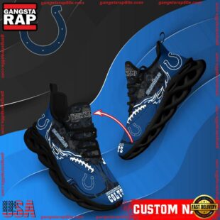 NFL Max Soul Shoes, Indianapolis Colts Clunky Shoes Custom Name