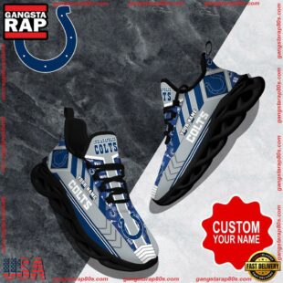 NFL Max Soul Shoes, Indianapolis Colts Clunky Shoes Logo Custom Name Nfl