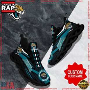 NFL Max Soul Shoes, Jacksonville Jaguars Clunky Shoes Custom Custom Name Football