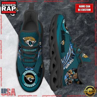 NFL Max Soul Shoes, Jacksonville Jaguars Clunky Shoes Custom For Fans