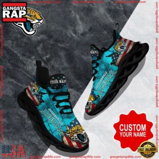 NFL Max Soul Shoes, Jacksonville Jaguars Clunky Shoes Custom Gift Women And Men