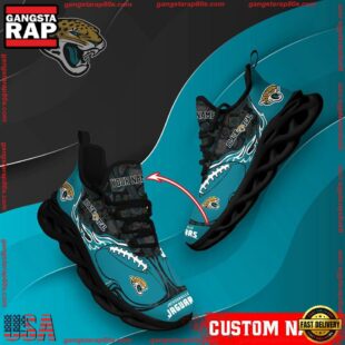 NFL Max Soul Shoes, Jacksonville Jaguars Clunky Shoes Custom Name