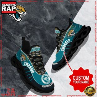 NFL Max Soul Shoes, Jacksonville Jaguars Clunky Shoes Sport Custom Name Football