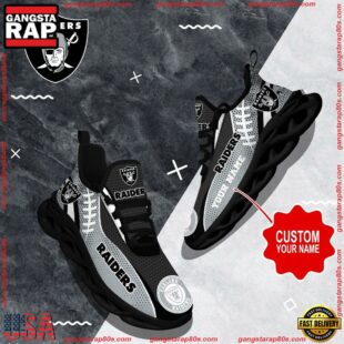 NFL Max Soul Shoes, Las Vegas Raiders Shoes Custom Nfl Sport Loves