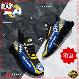 NFL Max Soul Shoes, Los Angeles Rams Shoes Custom Nfl Sport Loves