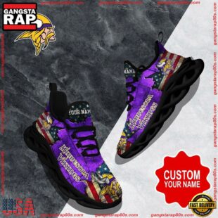 NFL Max Soul Shoes, Minnesota Vikings Clunky Shoes Custom Gift Women And Men