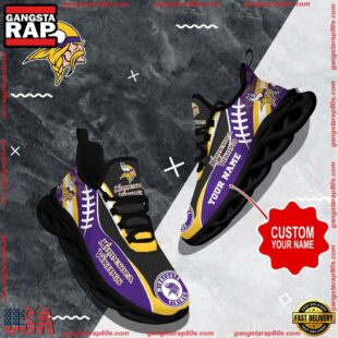 NFL Max Soul Shoes, Minnesota Vikings Shoes Custom Nfl Sport Loves