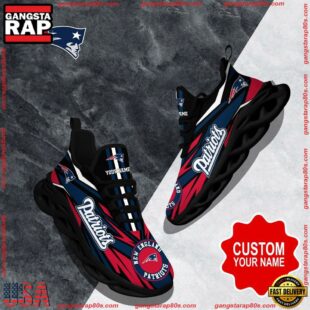 NFL Max Soul Shoes, New England Patriots Clunky Shoes Custom Custom Name Football