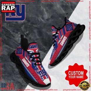 NFL Max Soul Shoes, New York Giants Clunky Shoes Logo Custom Name Nfl