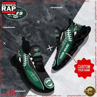 NFL Max Soul Shoes, New York Jets Shoes Custom Nfl Sport Loves