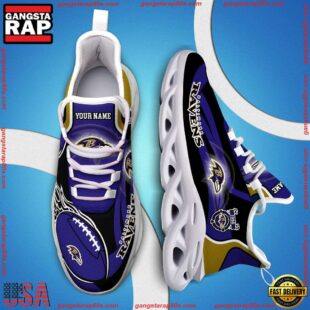 NFL Max Soul Shoes, Nfl Baltimore Ravens White C Shoes For Fans