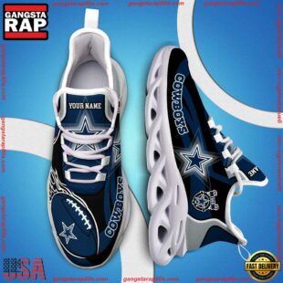 NFL Max Soul Shoes, Nfl Dallas Cowboys White C Shoes For Fans