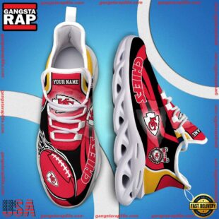 NFL Max Soul Shoes, Nfl Kansas City Chiefs White C Shoes For Fans