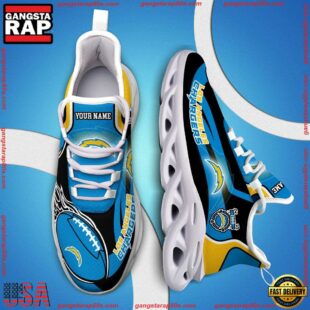 NFL Max Soul Shoes, Nfl Los Angeles Chargers White C Shoes For Fans