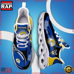 NFL Max Soul Shoes, Nfl Los Angeles Rams White C Shoes For Fans