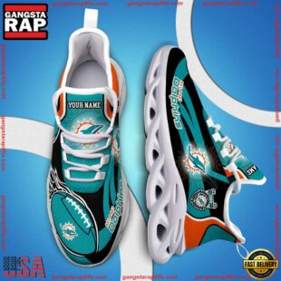 NFL Max Soul Shoes, Nfl Miami Dolphins White C Shoes For Fans