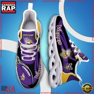 NFL Max Soul Shoes, Nfl Minnesota Vikings White C Shoes For Fans