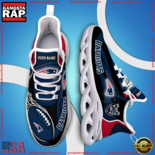 NFL Max Soul Shoes, Nfl New England Patriots White C Shoes For Fans