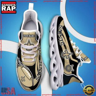 NFL Max Soul Shoes, Nfl New Orleans Saints White C Shoes For Fans